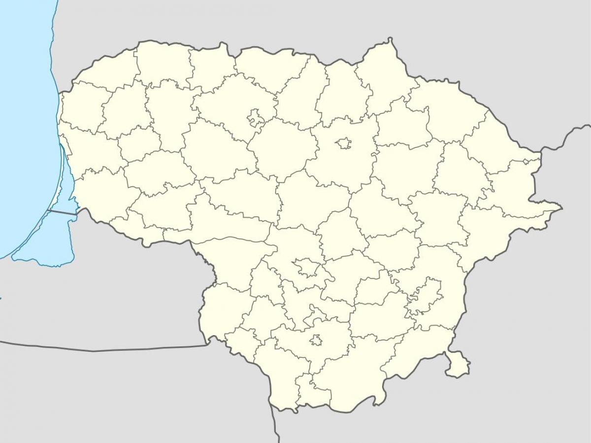 Bản đồ của Lithuania véc tơ