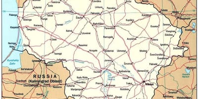 Bản đồ Lithuania