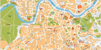 Bản đồ của thành phố Lithuania 